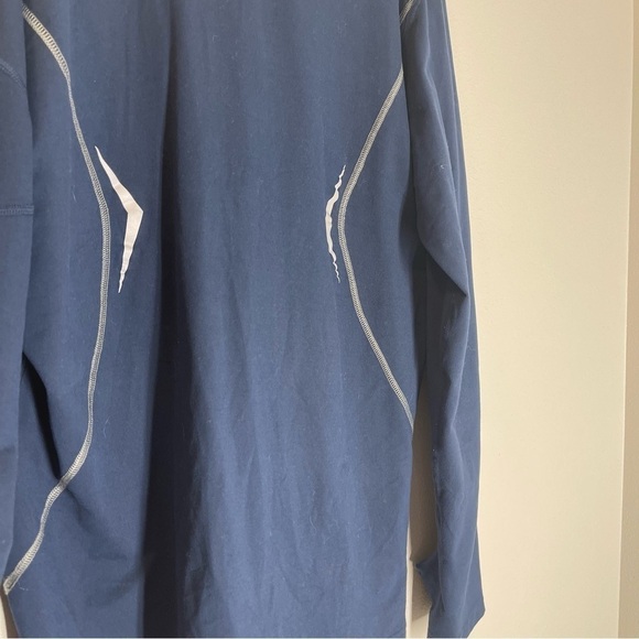 Mountain Hardwear 1/4 Zip Performance Pullover Long Sleeves Size L Men’s Blue - Picture 9 of 11